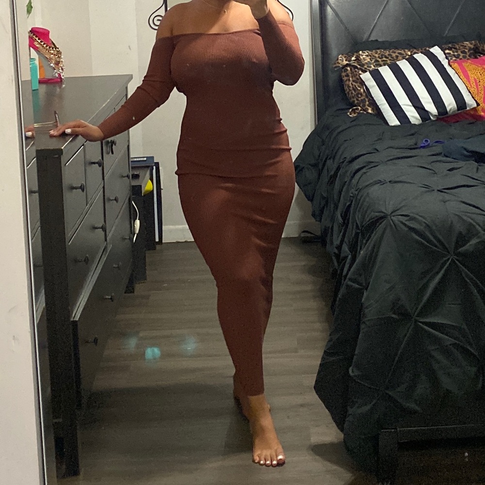 Off the shoulder dress